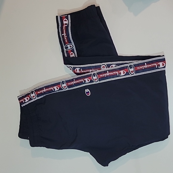 CHAMPION Retro Side Stripe Logo Trackpants Joggers Training Pants Y2k - Picture 1 of 5